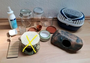 Hamster Zubehör Laufrad Keramikverstecke Näpfe  - Bild 1 von 1