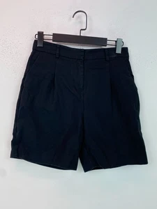 Mint Velvet Black Plain Smart Tailored High Rise Shorts Size 8 - Picture 1 of 9