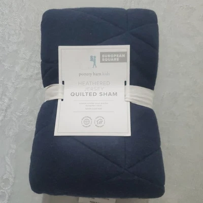 POTTERY BARN NIÑOS JERSEY JASPEADO ACOLCHADO FARSA EURO ~ AZUL Foto 1 de 4
