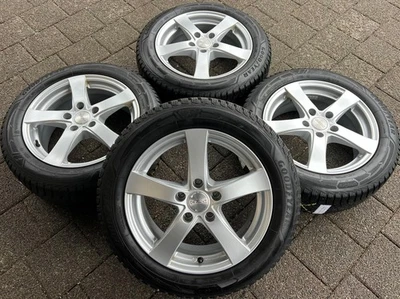 4 ALU WINTERRÄDER AUDI A3 SEAT LEON SKODA OCTAVIA VW GOLF 7 8 205/55R16 91H TOP - Bild 1 von 4