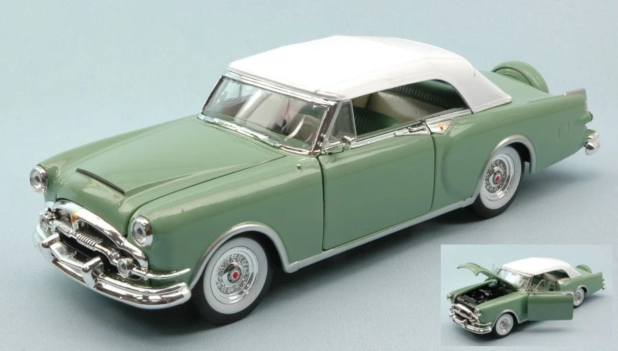 Welly WE4016GR PACKARD CARIBBEAN SOFT TOP 1953 PASTEL GREEN 1:24 Modellino - Immagine 1 di 1