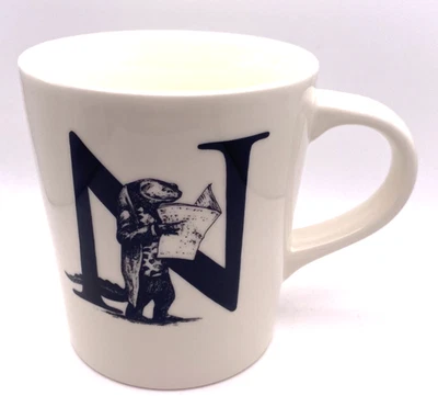Williams Sonoma Rory Dobner N Monogram Mug Newt Newspaper - Image 1 of 4