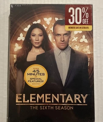 Elementary The Sixth Season Jonny Lee Miller/Lucy Liu | 2018 6-Disc DVD Set - Image 1 of 3