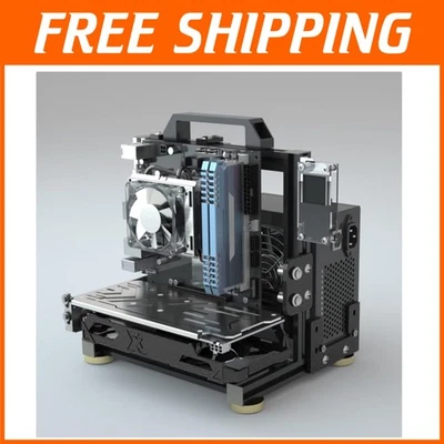 Creative Aluminum Frame Computer Case - Supports ATX/MATX/EATX & Water Cooling - Image 1 of 4