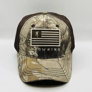 Browning Snapback Trucker Hat Multi One Size Mesh Back Colorblock - Picture 1 of 5