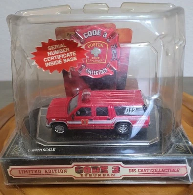 Code 3 GMC Suburban Battalion D12 - Boston 12402 1/64 new in box  - Image 1 of 4