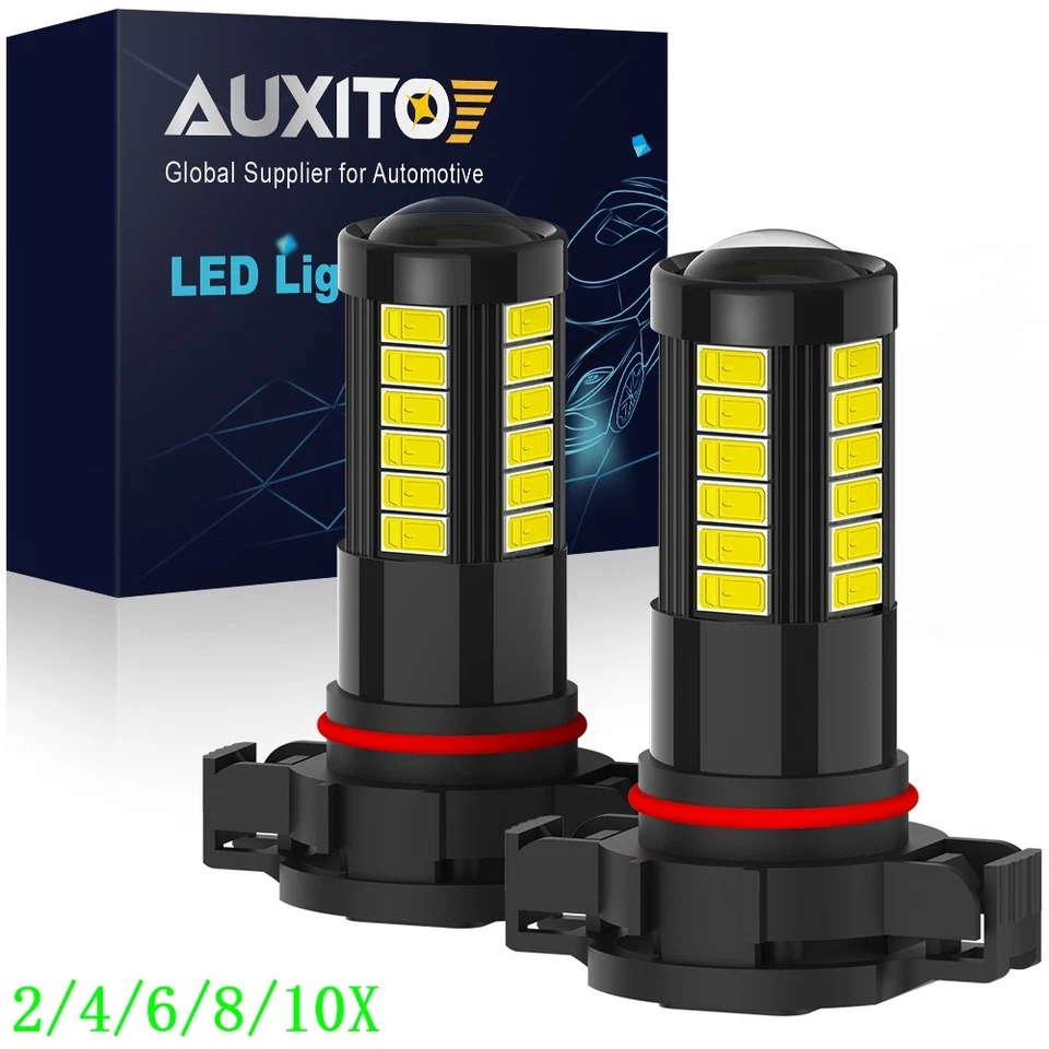 AUXITO LED Bulb Fog Driving Light H16 5202 6000K Super Bright White CANBUS 2/10x - Изображение 1 из 4