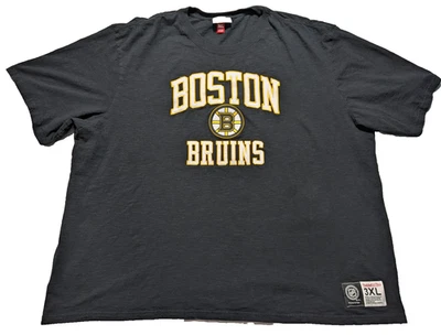 Camiseta Boston Bruins x Mitchell & Ness masculina logotipo bordado 3XL preta - Imagem 1 de 4