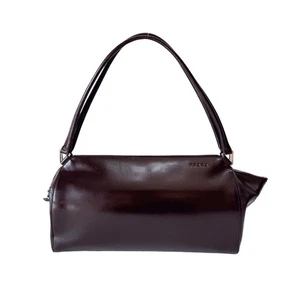PRADA Vintage Brown Leather Shoulder Bag - Picture 1 of 16