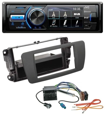 JVC Bluetooth MP3 USB DAB Autoradio für Seat Ibiza (ab 12) - tuam grey - Bild 1 von 4