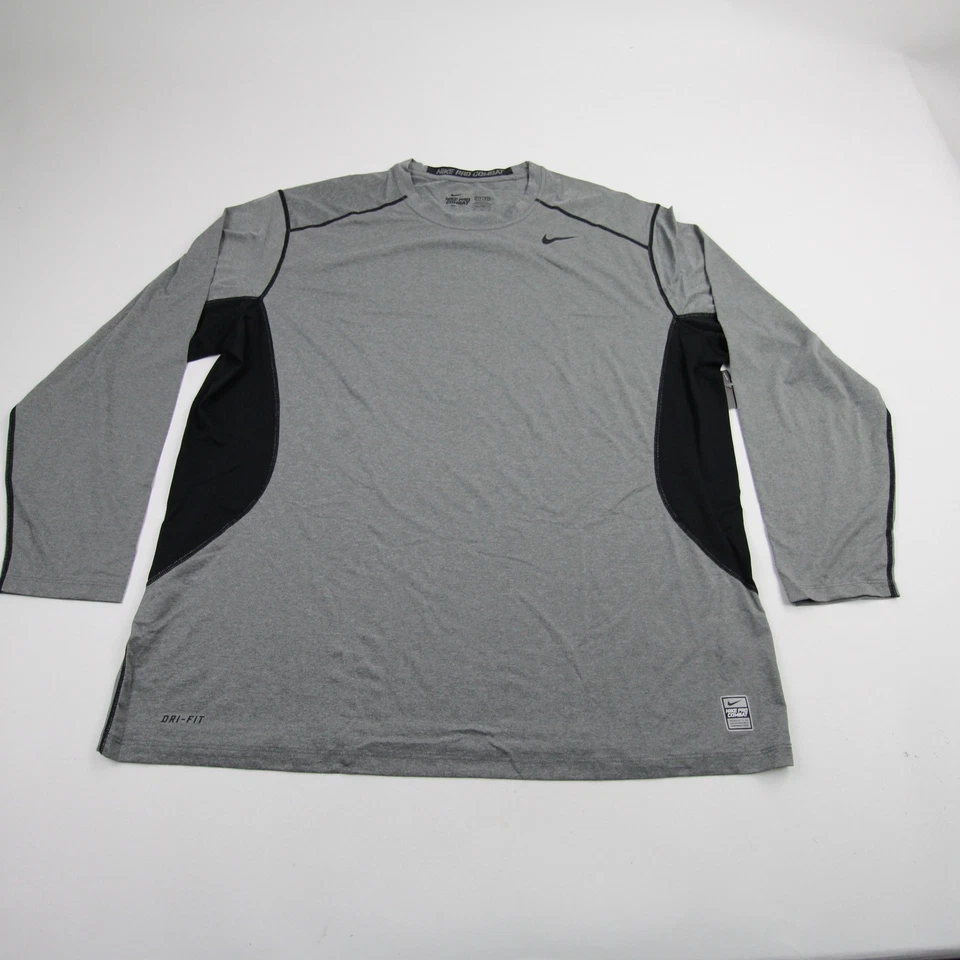 Nike Pro Combat Long Sleeve Shirt Men's Gray New with Tags - Image 1 of 1
