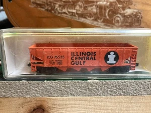 MODEL POWER N SCALE ILLINOIS CENTRAL GULF HOPPER #76535 - Picture 1 of 2