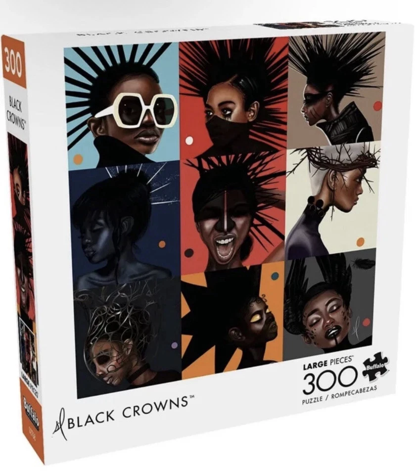 Buffalo Games - Black Crowns - 300 Large Piece Jigsaw Puzzle - Image 1 of 1