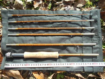 Caña de bambú 7 pies 4 pulgadas #4-5 6P hecha a medida para la pesca de truchas Foto 1 de 4