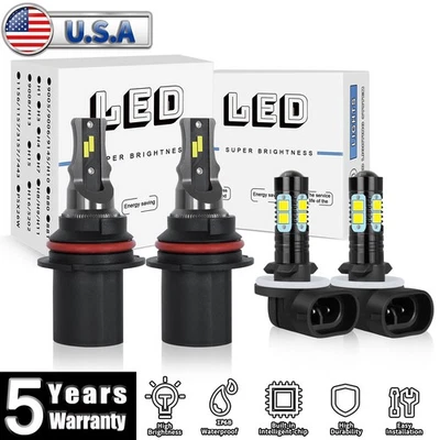 Combo faros LED haz alto/bajo + faros antiniebla N1 para Dodge Dakota 2001-2004 Foto 1 de 4