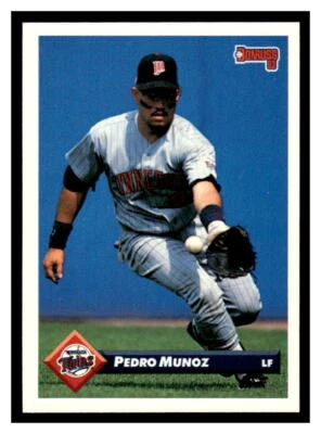 1993 Donruss  #311 Pedro Munoz - Minnesota Twins - Image 1 of 2