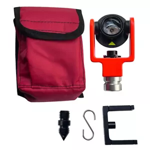 NEW ALL METAL MINI PRISM FDC061 OFFSET 0/-30MM SOFT BAG FOR TOTAL STATION - Picture 1 of 6