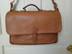 Vintage Coach Metropolitan Brown Leather #8106 Messenger Laptop Briefcase Bag