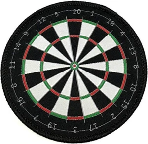 Darts Aufnäher Patch (90mm) gewebtes Bügelbild Badge Dartscheibe - Bild 1 von 4