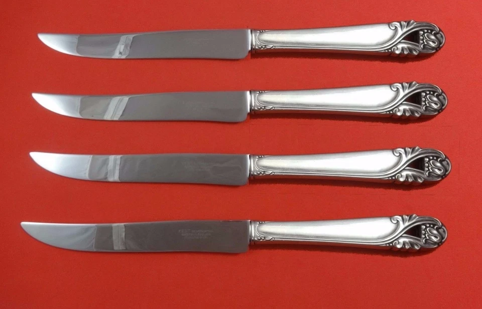 Spring Glory by International Sterling Silver Steak Knife Set Texas Sized Custom - Image 1 of 1