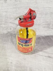 Vintage Red Ortho Spray-Ette 4 Garden Feeder Sprayer 1 PT 16 OZ Glass Jar