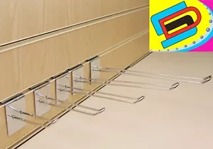 Slatwall Euro Hook Arm 4" 6" 8" 10" 12" Shop Dispaly Clothes Hanger - Picture 1 of 1