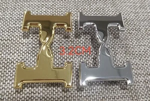 Replacements Belt Buckle Silver Polished Buckle 3.2 Style - Picture 1 of 2