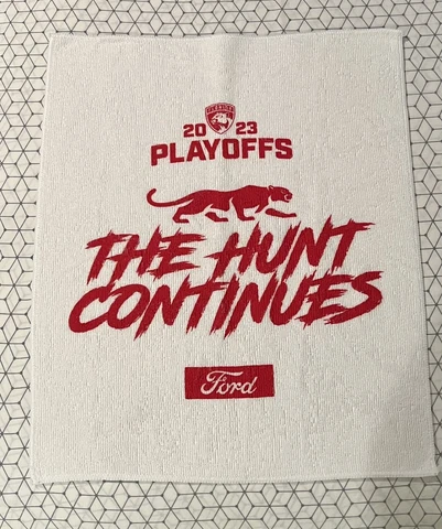 2023 Stanley Cup Finals Game 3 Florida Panthers OT Win Rally Towel NHL v. Vegas Cover