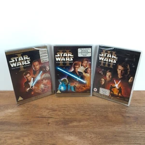 Star Wars DVD Episode 1 2 3 Phantom Menace Clones Sith New Sealed Digitally Mast - Picture 1 of 24
