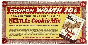Cupón Nestlé's Cookie Mix Store 1955 - Imagen 1 de 2