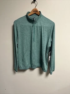 Free Country Women M Cloud Knit 1/2 Zip Pullover Pockets Sporty Athleisure NWT - Picture 1 of 13