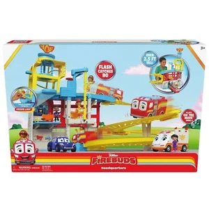 Disney Junior Firebuds HQ Playset with Fire Truck Vehicle & Action Figure - Picture 1 of 3