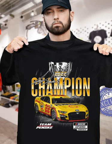 Joey Logano Team Penske 2022 NASCAR Cup Series Champi0n T-Shirt Cover