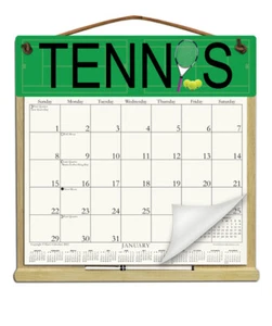 TENNIS CALENDAR HOLDER - REFILLABLE EVERY YEAR! - Picture 1 of 1