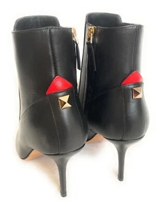 VALENTINO GARAVANI Roman Stud Leather Women's Ankle Booties Shoes EU 40 - Picture 1 of 11