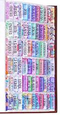 Spanish Bible Index Tabs New & Old Testament Tabs Matte Laminated Floral 