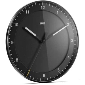 Braun Classic Analogue Wall Clock, Black, 30cm - Picture 1 of 6
