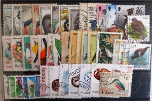 BIRDS 40 DIFFERENT USED FROM DIFFERENT COUNTRIES - Imagen 1 de 1