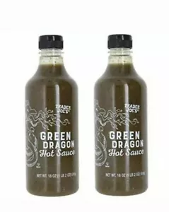 2 Pack Trader Joes Joe's Green Dragon Hot Sauce 18 oz each NEW - Picture 1 of 8