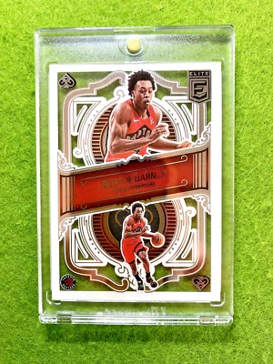 Scottie Barnes CLEAR CARD JERSEY #4 RAPTORS SP 2022 SCOTTIE BARNES Elite DECK sp - Image 1 of 4