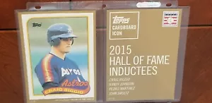 2015 H0F Inductees-Topps Cardboard Icons-Gold Series #7 of 49 w/Ultra Pro Sheets - Picture 1 of 12