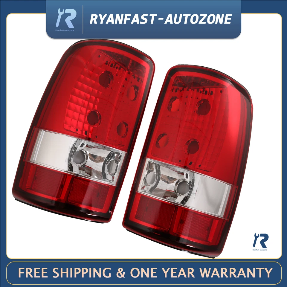 1 par de luces traseras rojas (izquierda + derecha) aptas para Chevy Chevrolet GMC 2000-2006 Foto 1 de 4