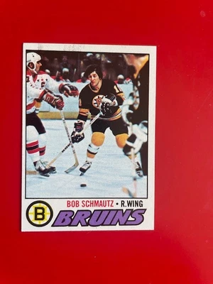 1977-78 Topps Hockey Set Break #59 Bobby Schmautz - Boston Bruins NRMT - Image 1 of 2