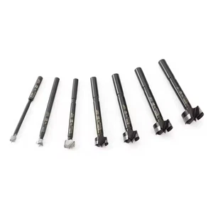 Tempest Forstner Bit 7-Piece Set in Wood Box, 1/4 In. to 1 In. 1/4 to 1 In. 1/4 - Picture 1 of 12