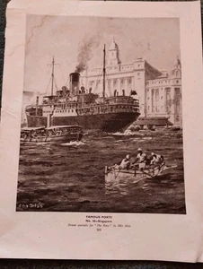 Sk233 Ephemera der Hafen von Singapur  - Bild 1 von 1