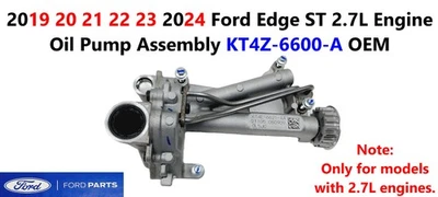 2019 20 21 22 23 2024 福特 Edge ST 2.7L 发动机油泵总成 KT4Z-6600-A — 第 1/4 张图片