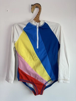 Hanna Andersson Size 4 100cm Girls Long Sleeve Rashguard Swimsuit Bathing Suit - Image 1 of 4