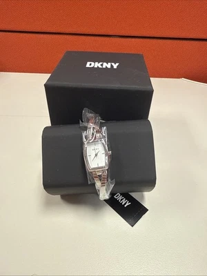 DKNY NY-2234 Solid St. Steel Quartz Analog Women's Watch Sz. 6" New Battery - image 1 of 4