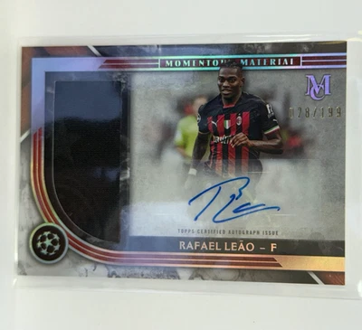 Rafael Leao 2022-23 Museum Collection UEFA Auto Jumbo Patch #/199 Momentous - Image 1 of 2