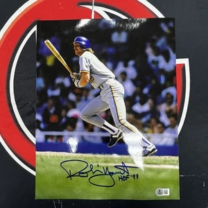 Robin Yount Autographed Milwaukee Brewers Signed 11x14 Photo Beckett BAS COA HOF - Picture 1 of 3